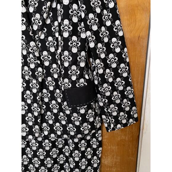 Gai Mattiolo Couture Black Embroidered Dress Blazer Suit Set Sz 44 Italy Runway - Picture 4 of 10